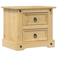 VidaXL Nachttisch Corona 53x39x50 cm Massivholz Kiefer