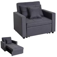 Mendler L90 197x103cm Stoff/Textil ~ dunkelgrau