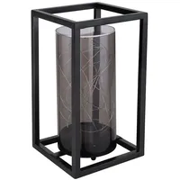 GLOBO LED Solarleuchte, Gartendeko, schwarz, Lichterkette, H 25 cm
