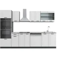 Vicco Küchenzeile R-Line 300 cm Weiß Landhaus/Anthrazit