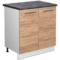 Vicco Spülenunterschrank Fame-Line 80 cm, AP Anthrazit