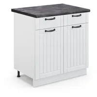 Vicco Küchenunterschrank Fame-Line 80 cm, AP Anthrazit
