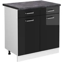 Vicco Küchenunterschrank R-Line 80 cm, AP Anthrazit