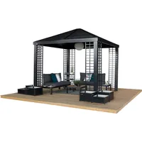 Sojag Alu Pavillon Havana 1010 Hardtop Pavillon inkl. Pflanzkübel