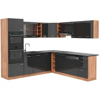 Vicco Eckküche Anthrazit, Eiche 237 x 247 cm AP