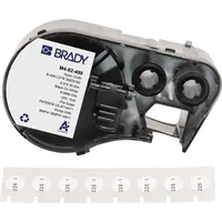 Brady Etiketten, M4-82-499, Nylongewebe, Schwarz auf weiss, Deckeletikett 9.53