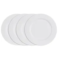 Home4You Speiseteller 4er Set, Weiß - Ø 26,5 cm