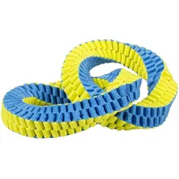 Duvo+ Hundespielzeug Nylon Double Hoop blau/gelb 20x13 cm robust