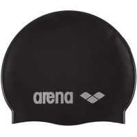 Arena Classic Silicone Badekappe Black-Silver (55), Einheitsgröße
