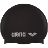 Arena Badekappe Classic Silicone schwarz silber Einheitsgröße