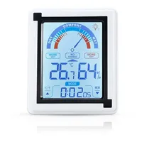 Intirilife Elektronisches Thermometer in WEISS - LCD Touch Thermometer