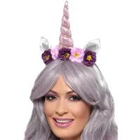 Smiffys Einhorn Stirnband, Mehrfarbig, Erwachsene