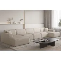 Fun Möbel Wohnlandschaft Sofa U-Form CELES PREMIUM XL in