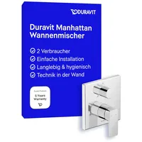 Duravit Manhattan UP-Wannen-Einhebelmischer, Umstellventil, chrom