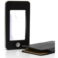 Eyepower Lesehilfe Lupe in Handy-Optik 4 LEDs inklusiv stabiler