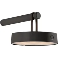 Just light. LED-Akku-Wandleuchte Arma Schwarz 8,7 cm x 19