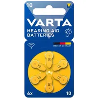 Varta Hearing Aid Batteries 10 Hörgeräte Batterie (6er Blister)