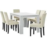 [en.casa] Essgruppe Anita (Leder)