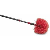 Nölle Profi Brush Nölle Staubbesen Kugelkopf mit Teleskopstiel rot/schwarz