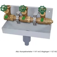 Schlösser Armaturen Schlösser Kompakt-Verteilerstation 4-Strang Verteiler - Zulauf 1