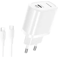 XSSIVE Dual-Port USB-C + 8-Pin Schnellladegerät für Zuhause