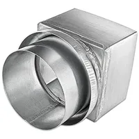 Grömo Übergangsrohr Grömo Kastenrohr auf Standrohr, Zink, verschiedene Größen