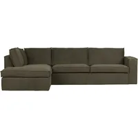 Woood Ecksofa Freddie, Links, Dunkelgrün