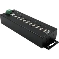 Exsys EX1170HMVS 10 Port USB 2.0 Metall HUB, 15KV