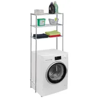Relaxdays Waschmaschinenregal Metall Silber
