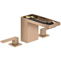 Hansgrohe AXOR MyEdition 3-Loch Waschtischarmatur 110, mit Push-Open Ablaufgarnitur,