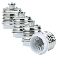 Intirilife E40 auf E27 Lampensockel Adapter in WEISS –