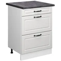 Vicco Küchenunterschrank R-Line 60 cm mit Schubladen, AP Anthrazit