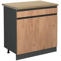Vicco Küchenunterschrank R-Line, 80 cm) - AP Eiche, Goldkraft