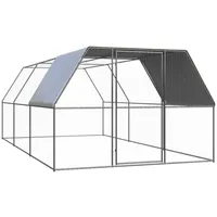VidaXL Outdoor-Hühnerkäfig 3x6x2 m Verzinkter Stahl