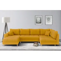 Home Affaire Wohnlandschaft »CHARRE U-Form mit Ottomane, Maße B/T/H: