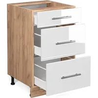 Vicco Küchenunterschrank Fame-Line 50 cm, AP Marmor