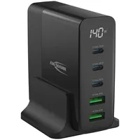Ansmann Desktop Ladegerät mit Display DC5140PD 140W USB Ladegerät