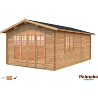 Palmako Irene 19m2 Gartenhaus hellbraun tauchgrundiert (102352)