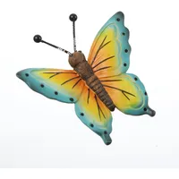 MARELIDA Blumentopfhänger Schmetterling niedliche Dekofigur als Topfhänger Tierfigur hängende