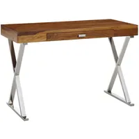 KADIMA DESIGN Schreibtisch Sheesham Dunkelbraun