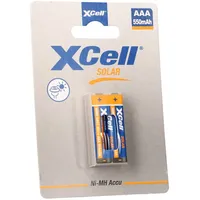 XCell Solar Akkus X550AAA Micro Ni-MH 1,2V 550mAh 2er