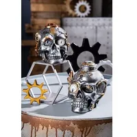 Gilde Poly Skulptur Steampunk Skull