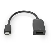 Nedis CCGB64652BK02 0,2 m USB Typ-C, HDMI Männlich, Weiblich,