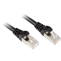 Sharkoon Patchkabel RJ45 Cat.6 SFTP - schwarz, 3 Meter