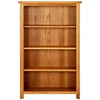 VidaXL Bücherregal 4 Fächer 70x22x110 cm Massivholz Eiche