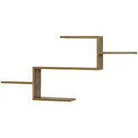 [en.casa] Wandregal, Dunkelbraun, Holzwerkstoff, Holz Optik, 104x49.5x14.5 cm mit