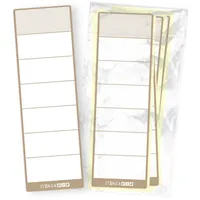 Itenga Rückenschilder Latte macchiato) 60 x 190mm, selbstklebend, 10