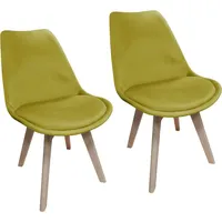 Hti-Living Esszimmerstuhl Samt 2er Set Atlanta Curry