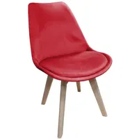 Hti-Living Esszimmerstuhl Atlanta Samt rot