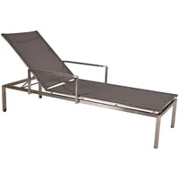 Garden Pleasure Sonnenliege SIENNA grau Stahl